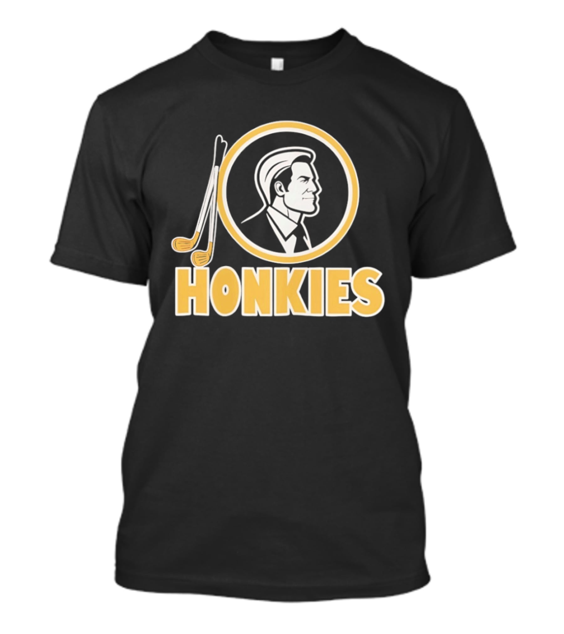 Honkies Washington Commander Golf Icon Circular Motif T-Shirt