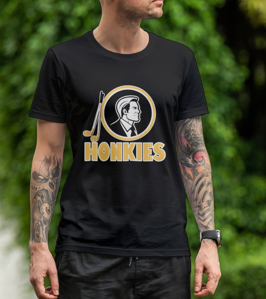 Honkies Washington Commander Golf Icon Circular Motif T-Shirt