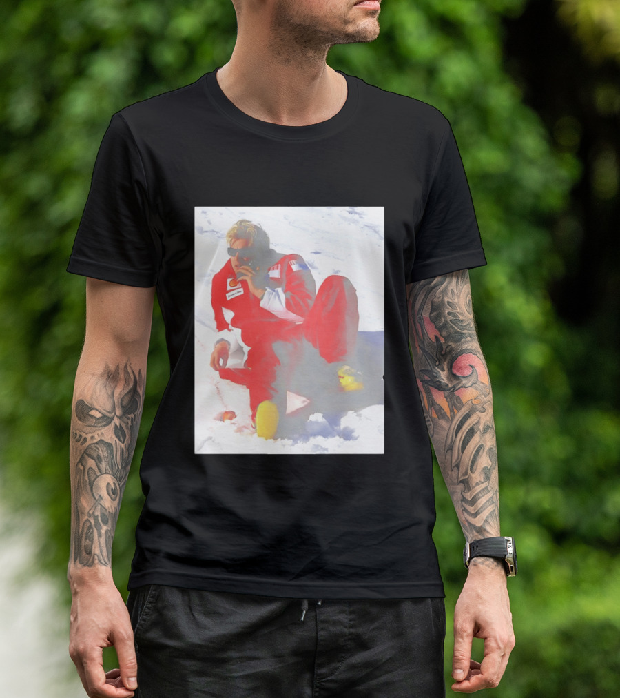 Ice Man Kimi Raikkonen F1 Ferrari Team Racing Legend T-Shirt