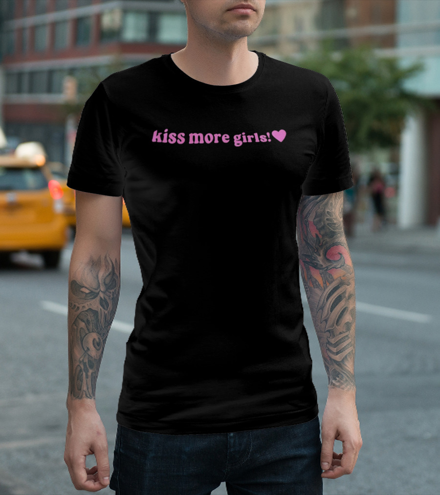 Kiss More Girls Heart T-Shirt