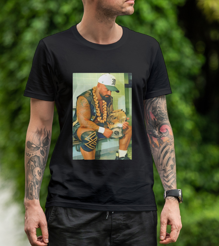 Kobe Carter Colby Carter Pro Wrestling Championship Belt And Beaded Necklace T-Shirt