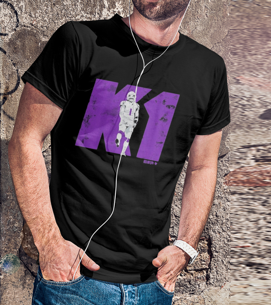 Kyler Murray K1 Purple Football Minnesota Player T-Shirt