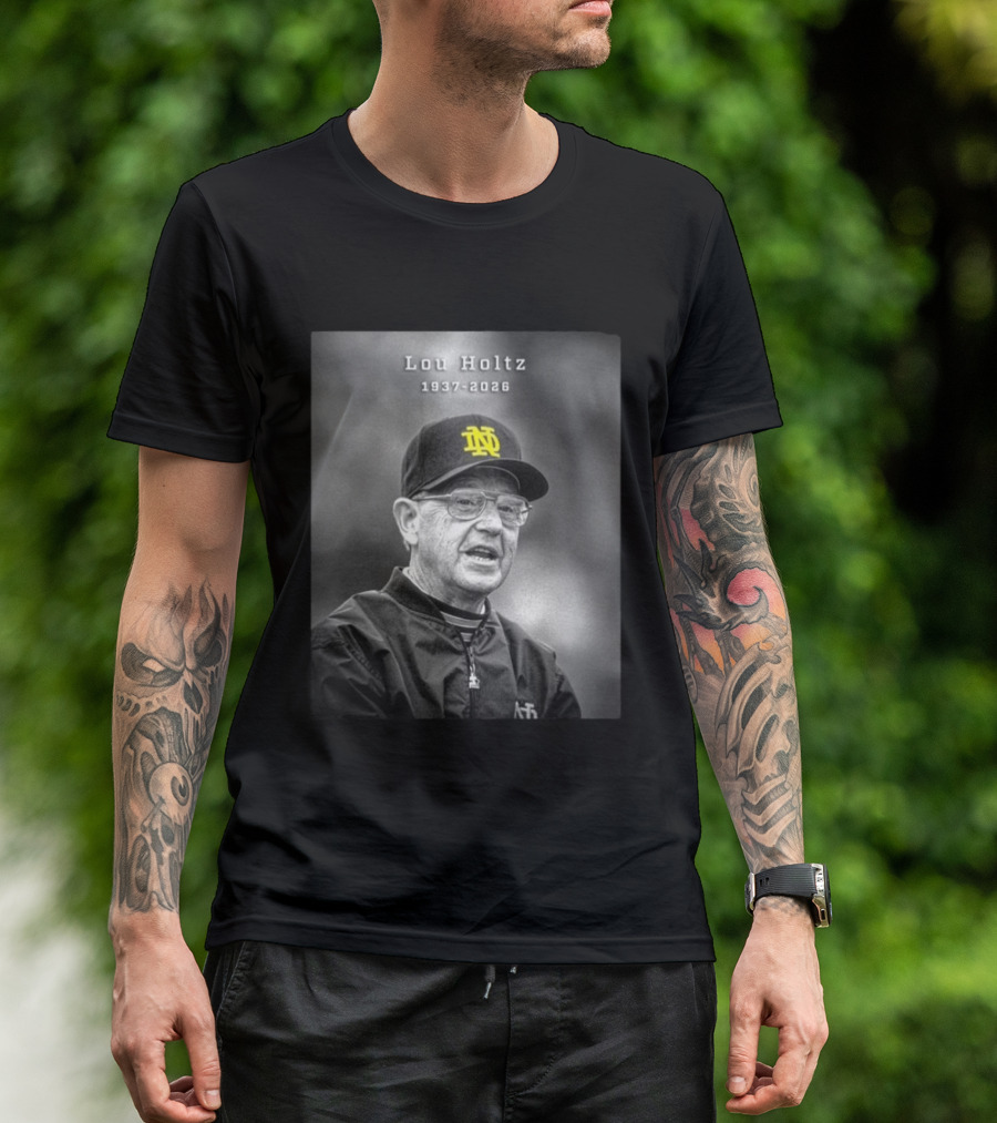Lou Holtz Notre Dame Coach 1937 2026 Iconic Legacy T-Shirt
