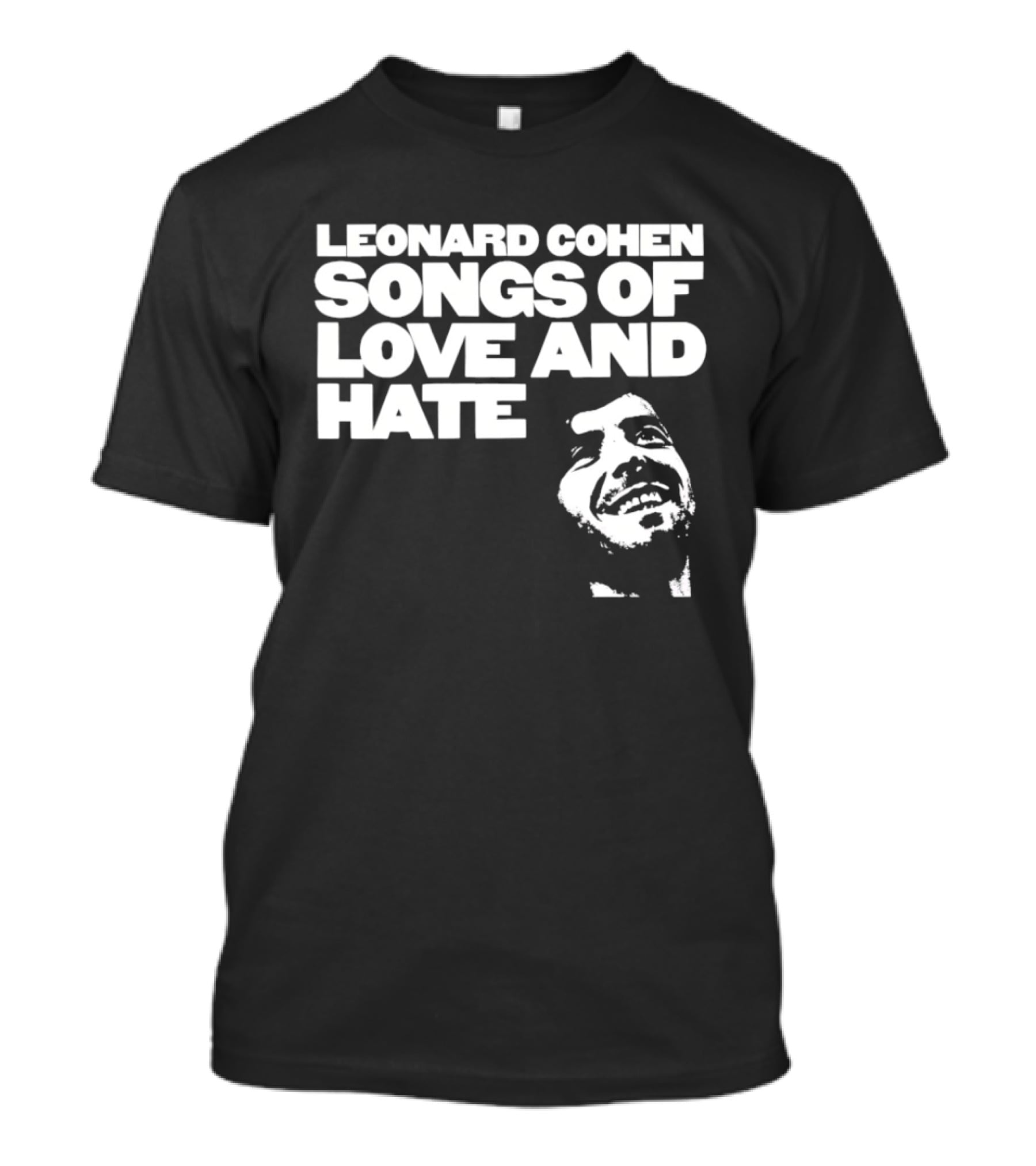 Leonard Cohen Songs Of Love And Hate Smiling T-Shirt