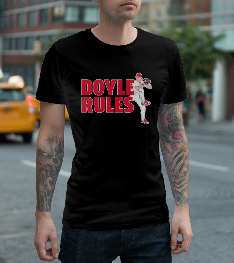 Doyle Rules St Louis Cardinals Pitcher Action T-Shirt