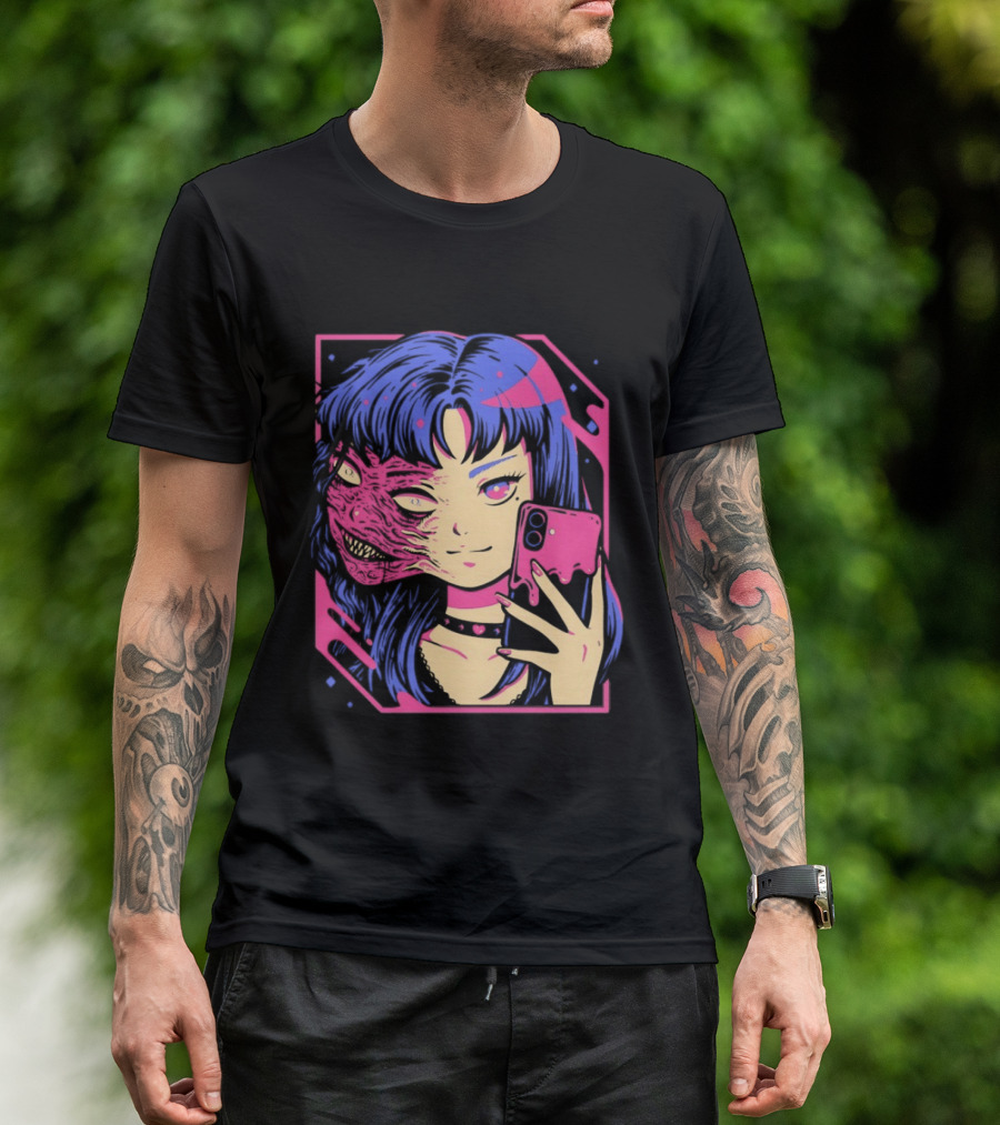 Love Me To Death Again Anime Zombie Aesthetic Pastel Goth T-Shirt