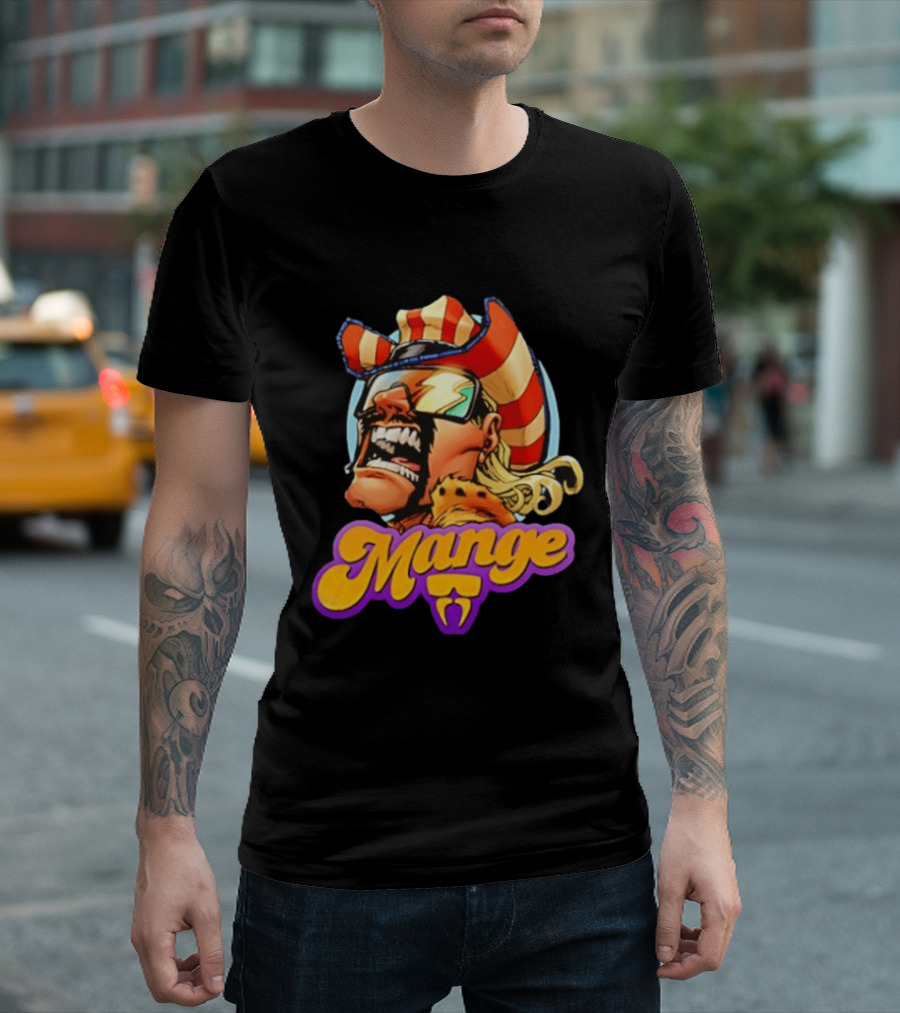 Mange 2nd Chance Campaign Mange Big Face T-Shirt