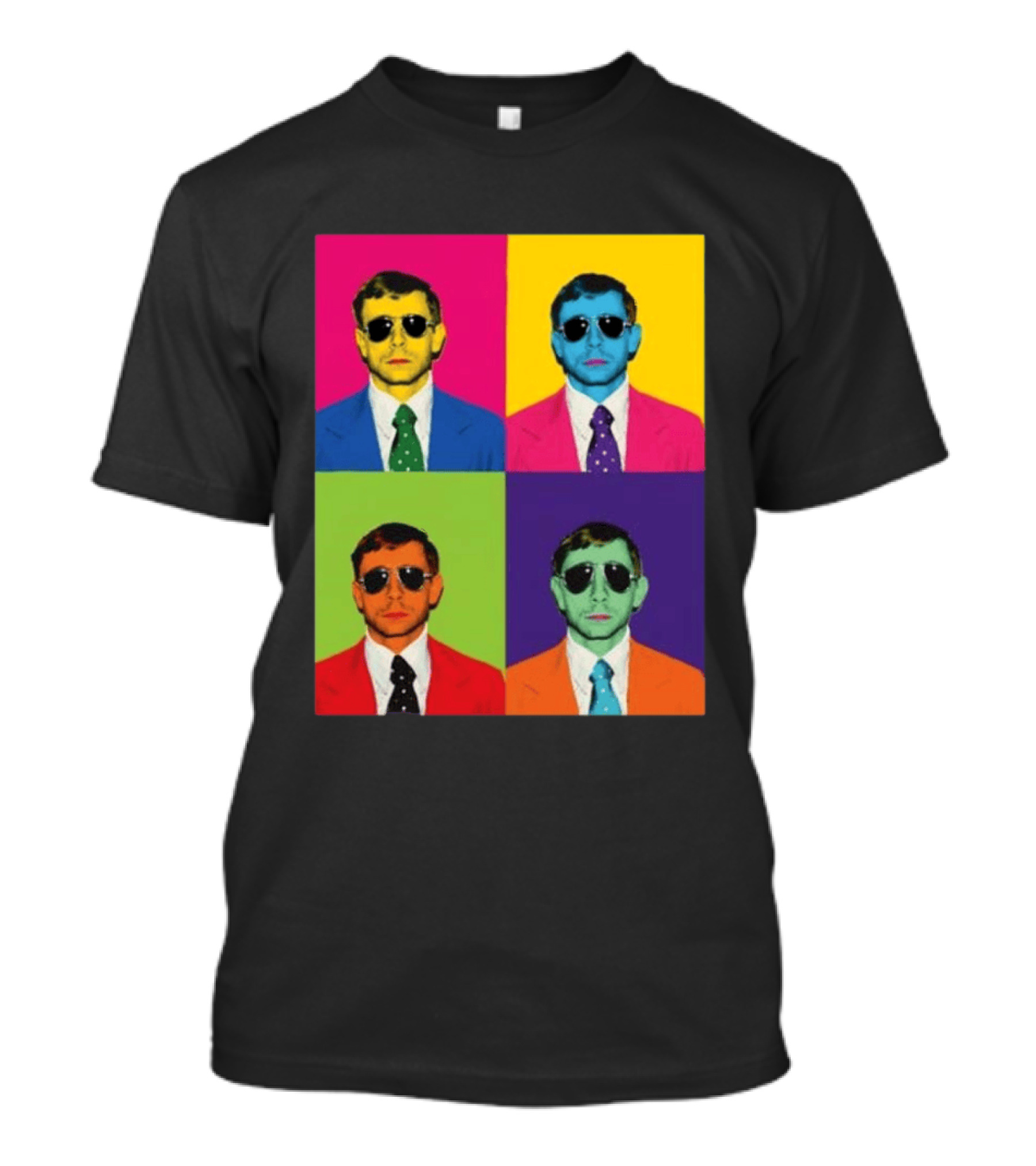 Mike Vining Pop Art Style Multicolor T-Shirt