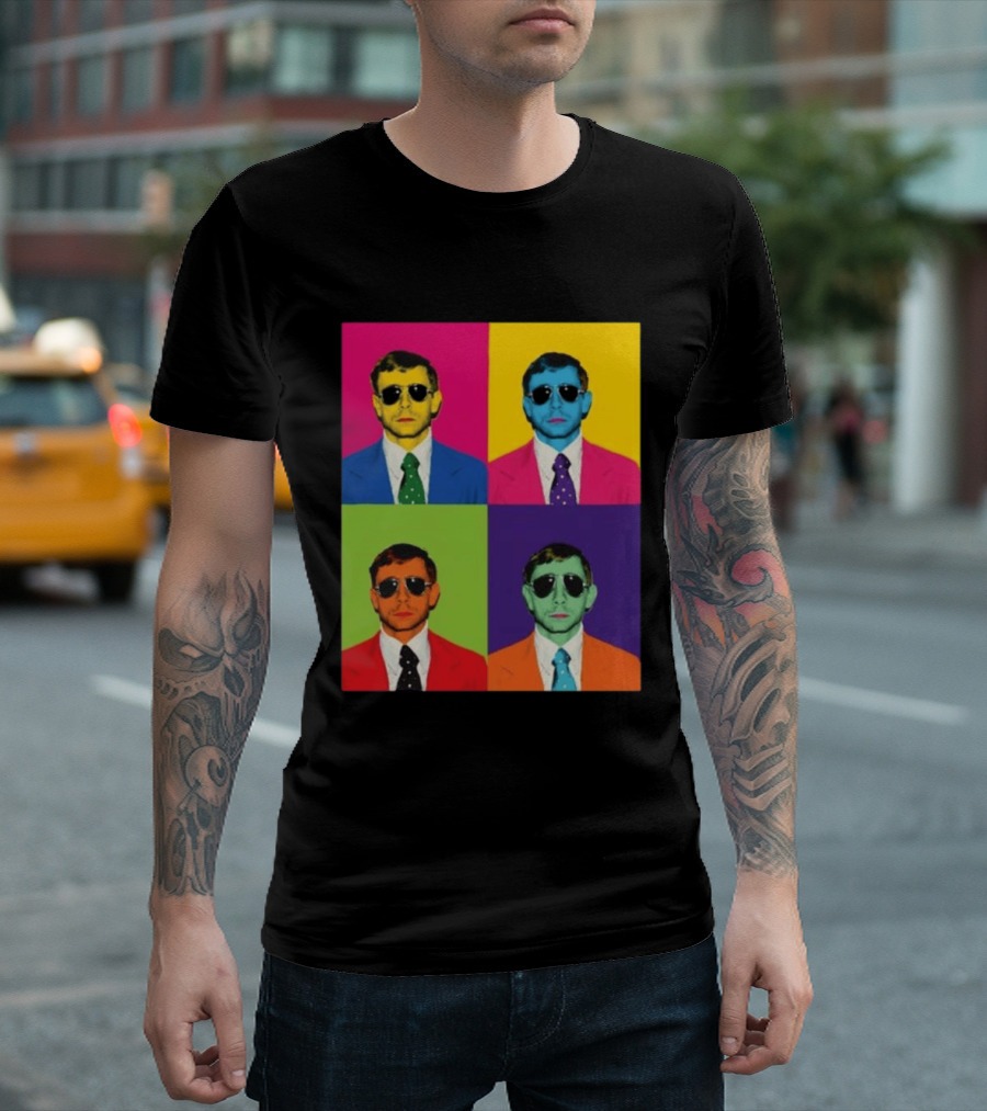 Mike Vining Pop Art Style Multicolor T-Shirt