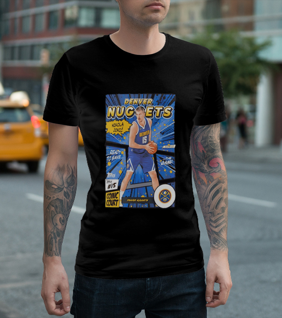 Denver Nuggets Nikola Jokic Comic Court Issue 15 T-Shirt