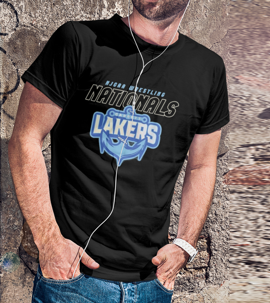 NJCAA Wrestling Nationals Garrett Lakers Anchor T-Shirt