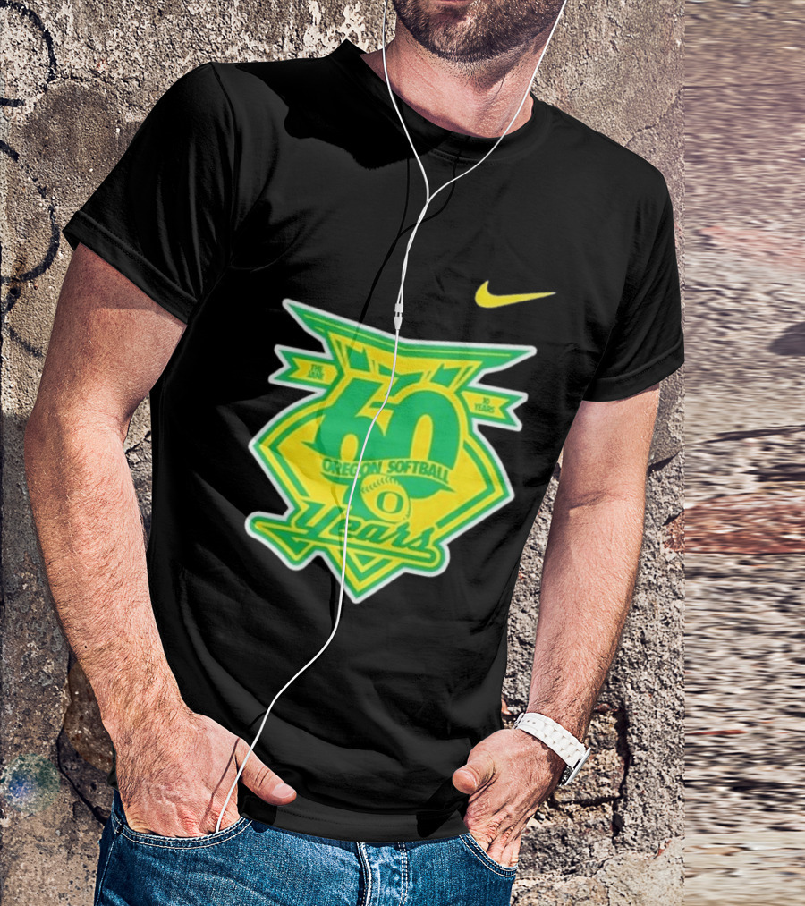Nike Oregon Softball 60 Years Anniversary T-Shirt