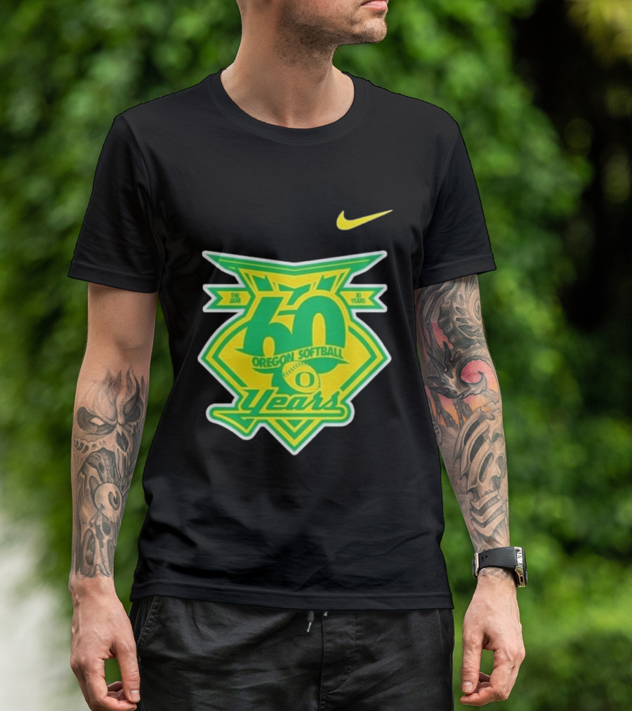 Nike Oregon Softball 60 Years Anniversary T-Shirt