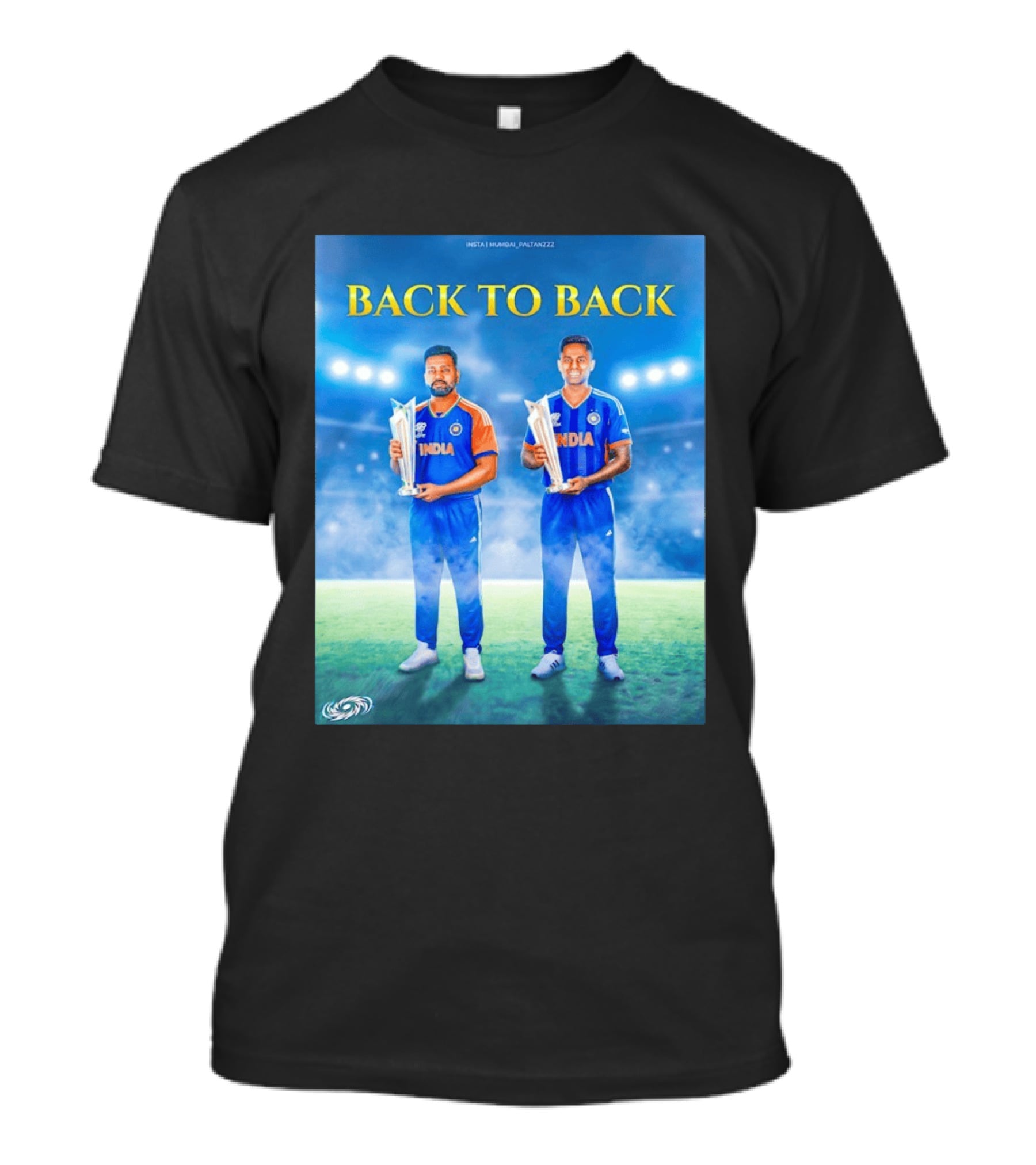 Back To Back India T20 World Cup Rohit Sharma Suryakumar Yadav T-Shirt