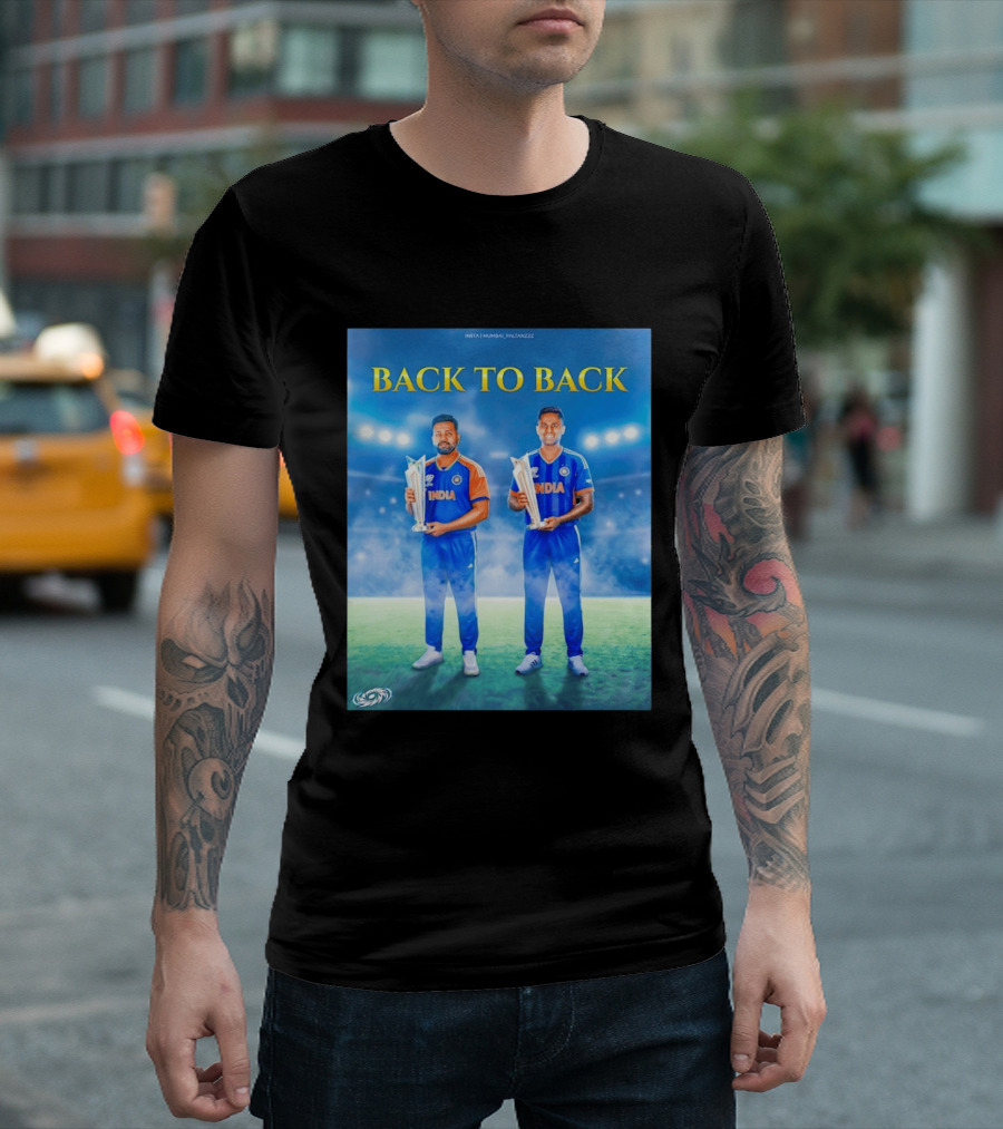 Back To Back India T20 World Cup Rohit Sharma Suryakumar Yadav T-Shirt