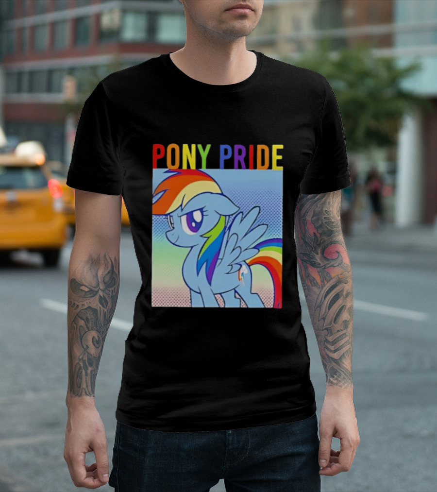 Rainbow Dash Pony Pride My Little Pony Rainbow T-Shirt
