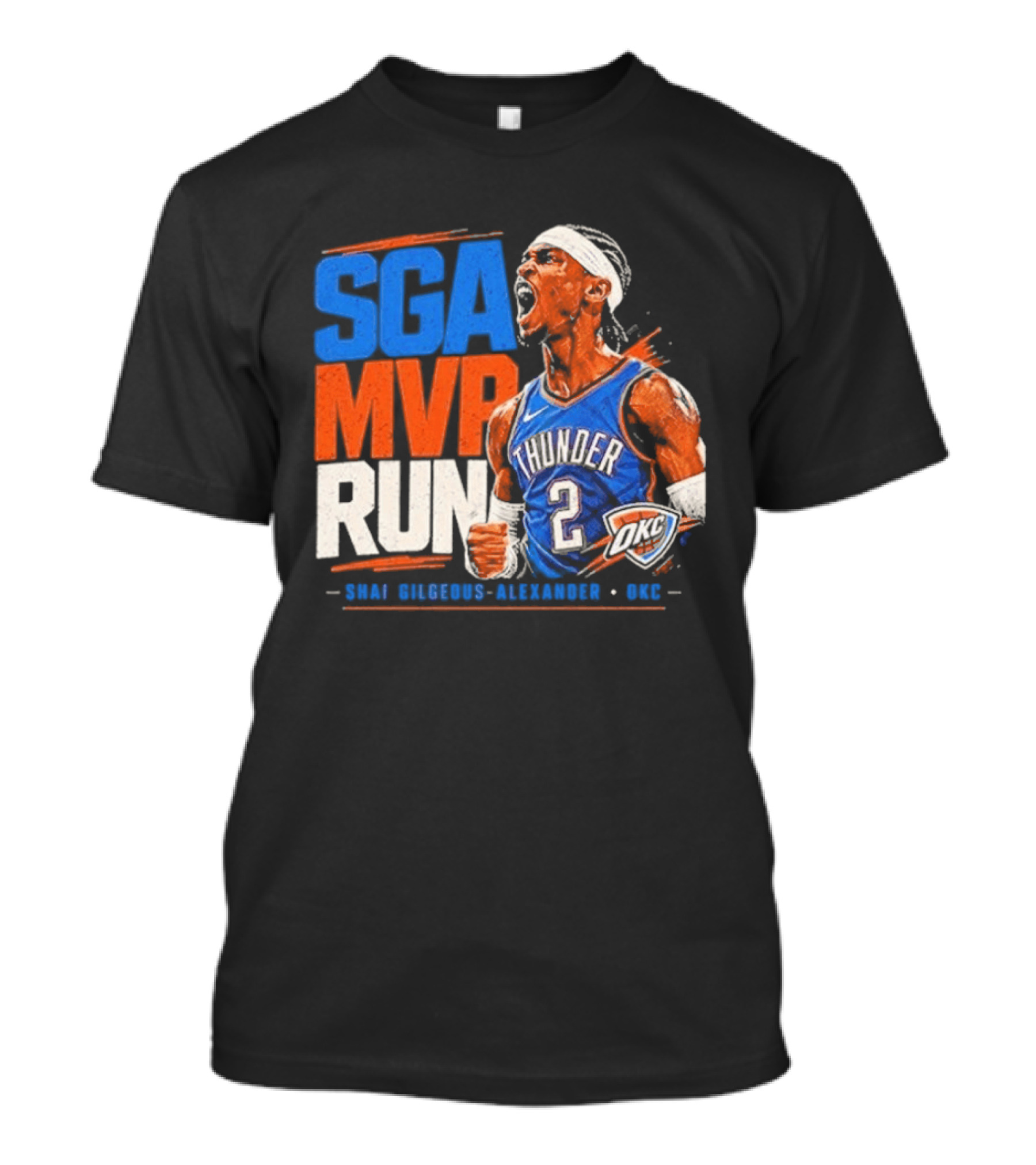 SGA MVP Run Shai Gilgeous Alexander OKC Thunder 2 T-Shirt
