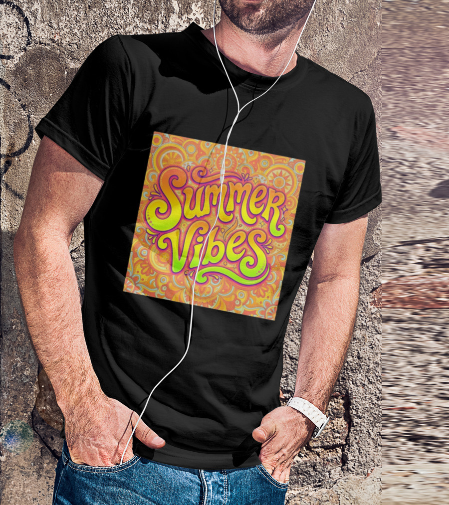 Summer Vibes Psychedelic Groove Floral T-Shirt