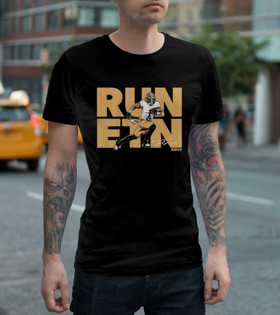 Travis Etienne Run ETN Football NOLA T-Shirt