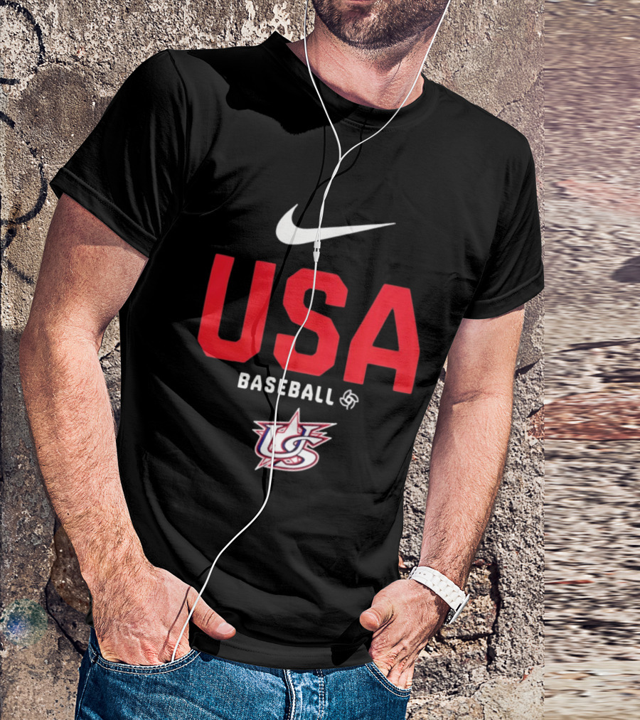 USA Baseball Nike Logo Team USA Sports Fan T-Shirt