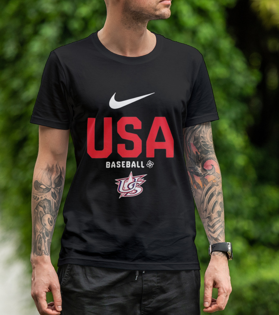 USA Baseball Nike Logo Team USA Sports Fan T-Shirt