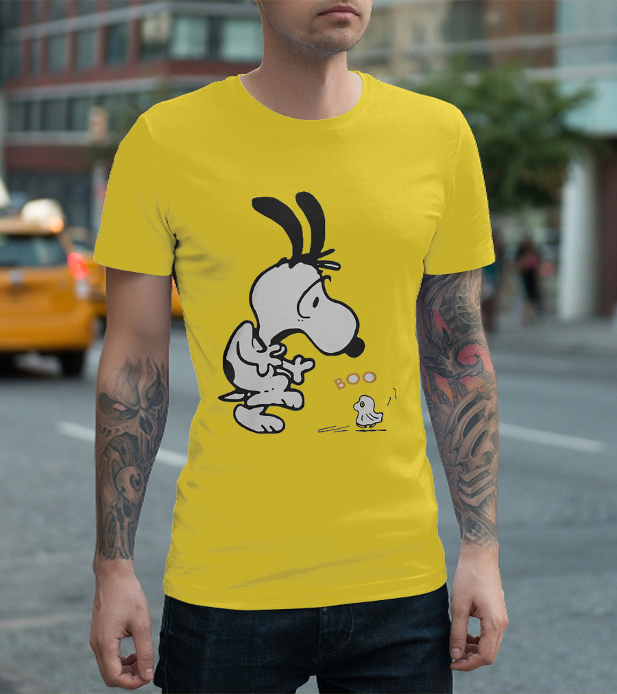 Just A Woman Who Loves Snoopy Boo Halloween T-Shirt