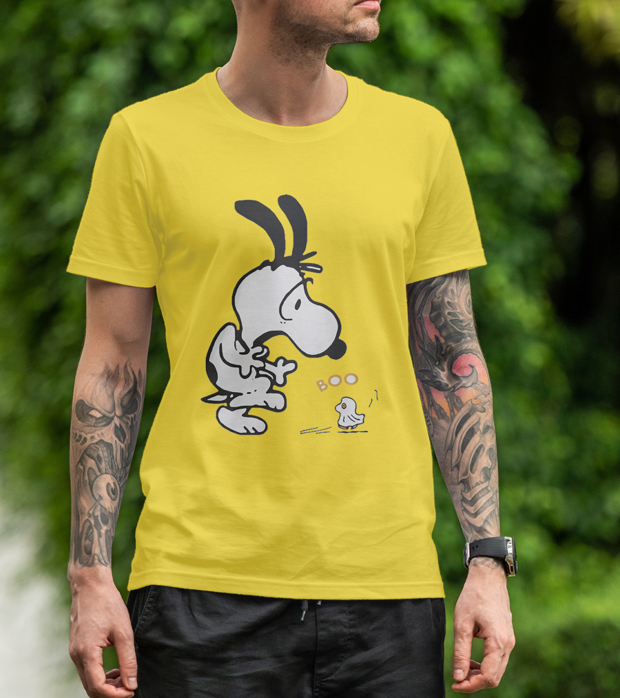 Just A Woman Who Loves Snoopy Boo Halloween T-Shirt