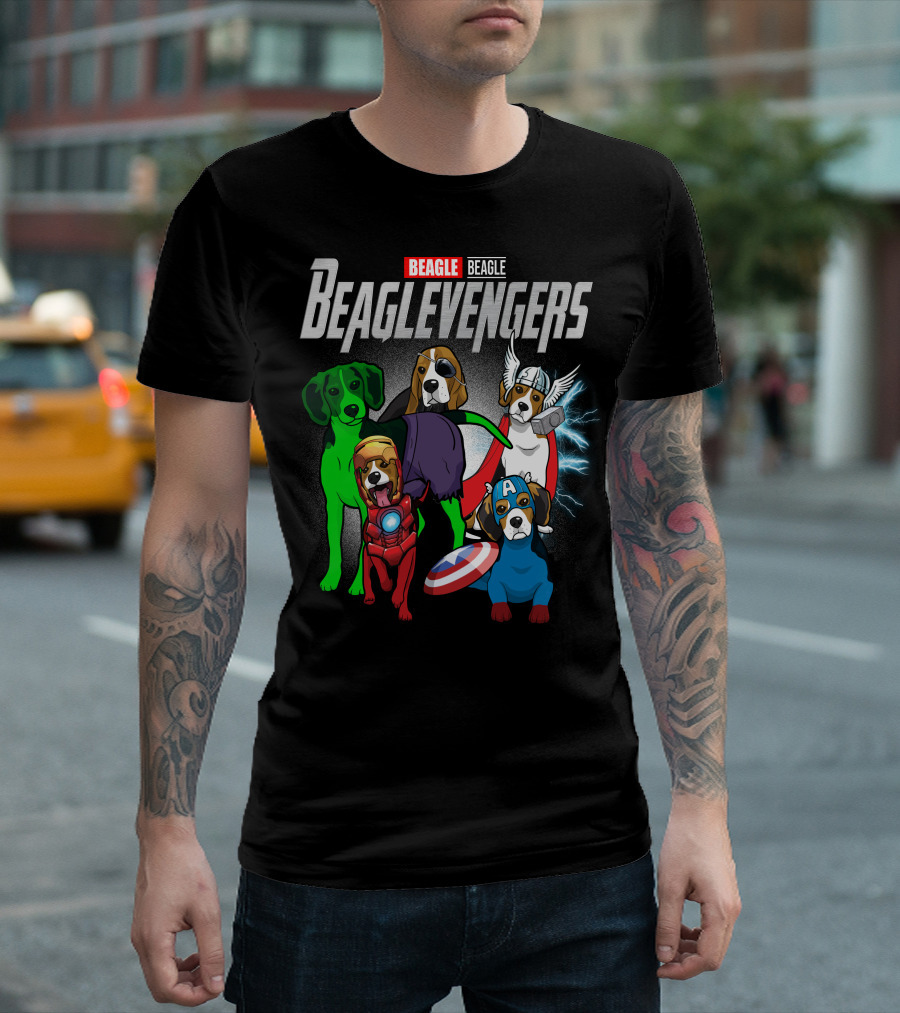 Beagle Beaglevengers Marvel Dog Heroes T-Shirt