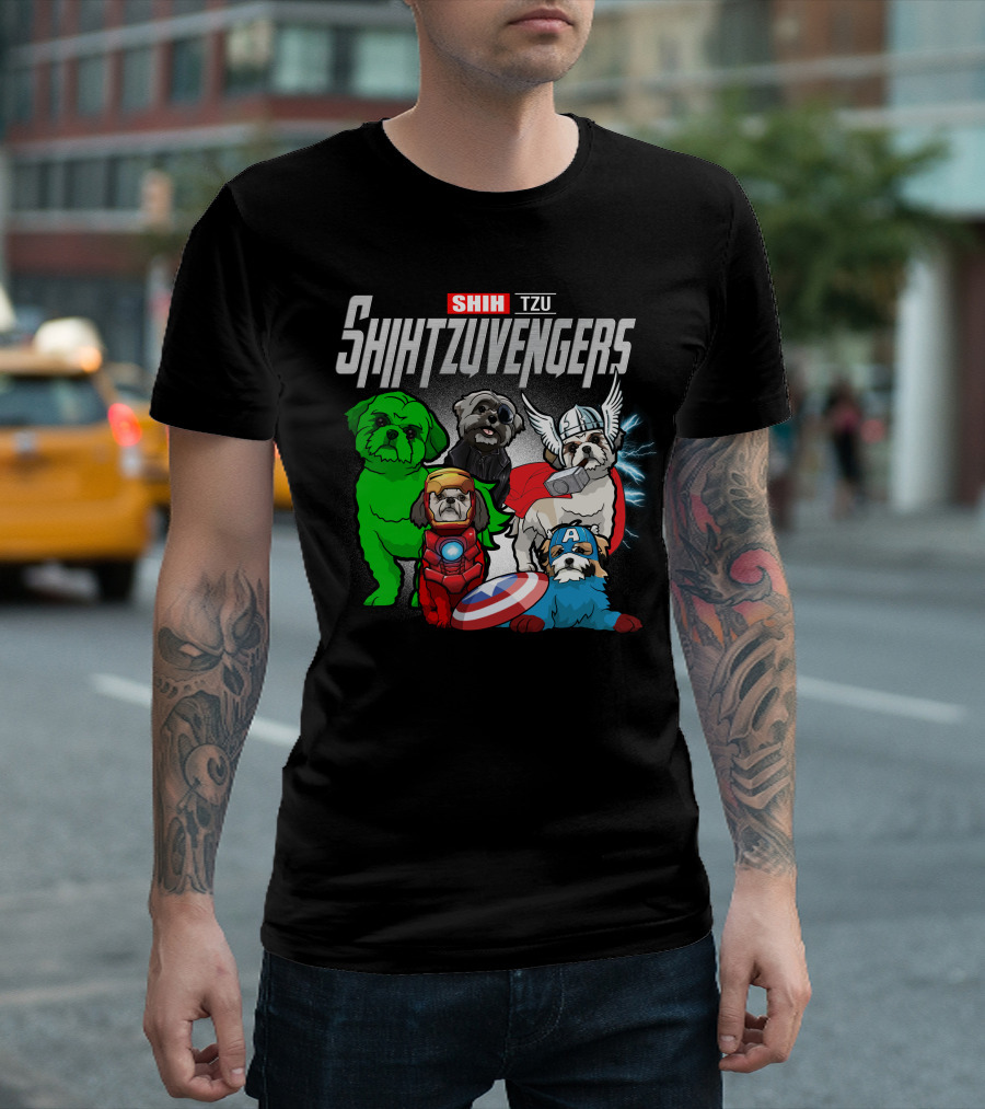 Shih Tzu Shihtzuvengers Marvel Dog T-Shirt