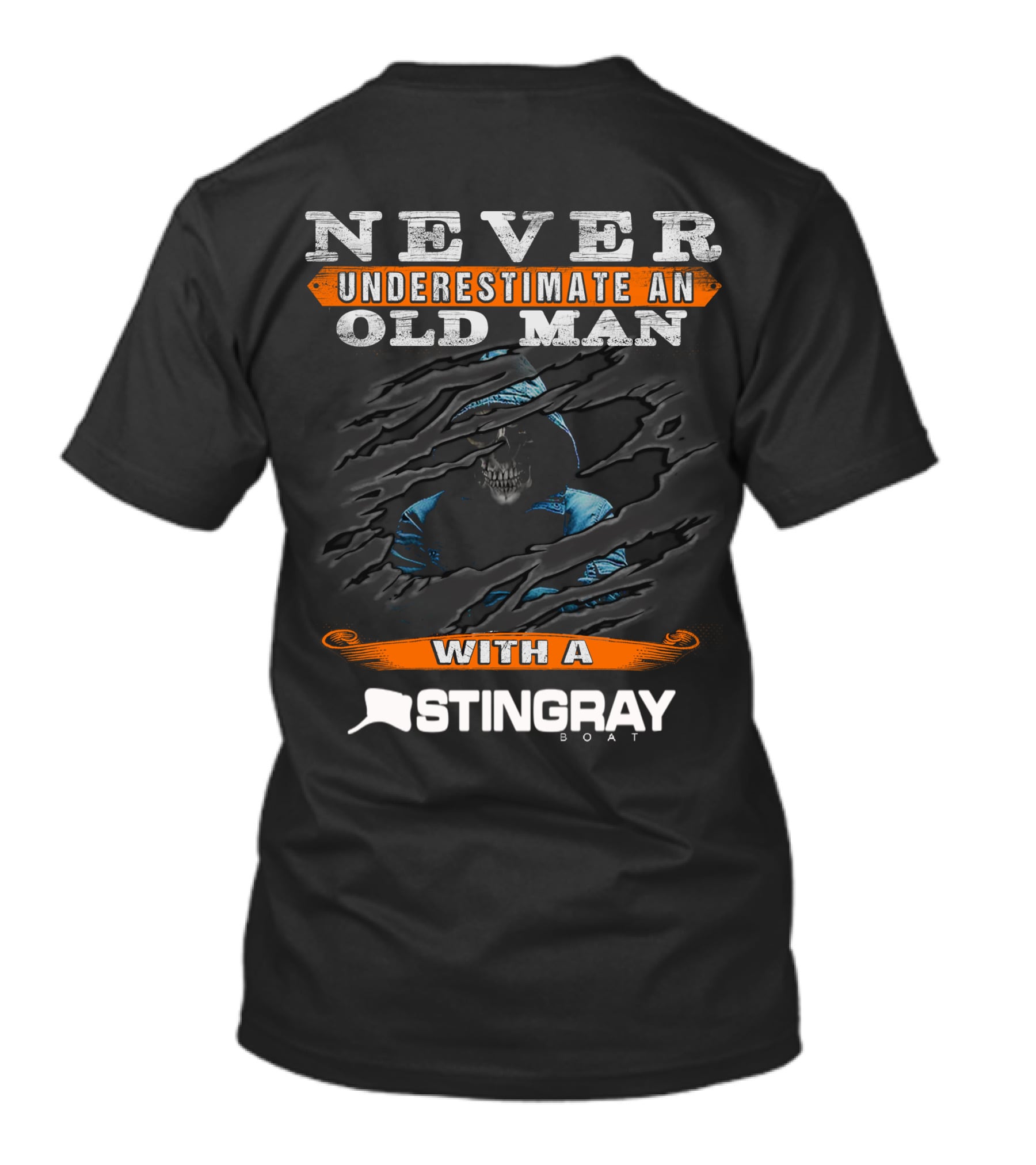 NEVER UNDERESTIMATE AN OLD MAN WITH A STINGRAY BOAT T-Shirt