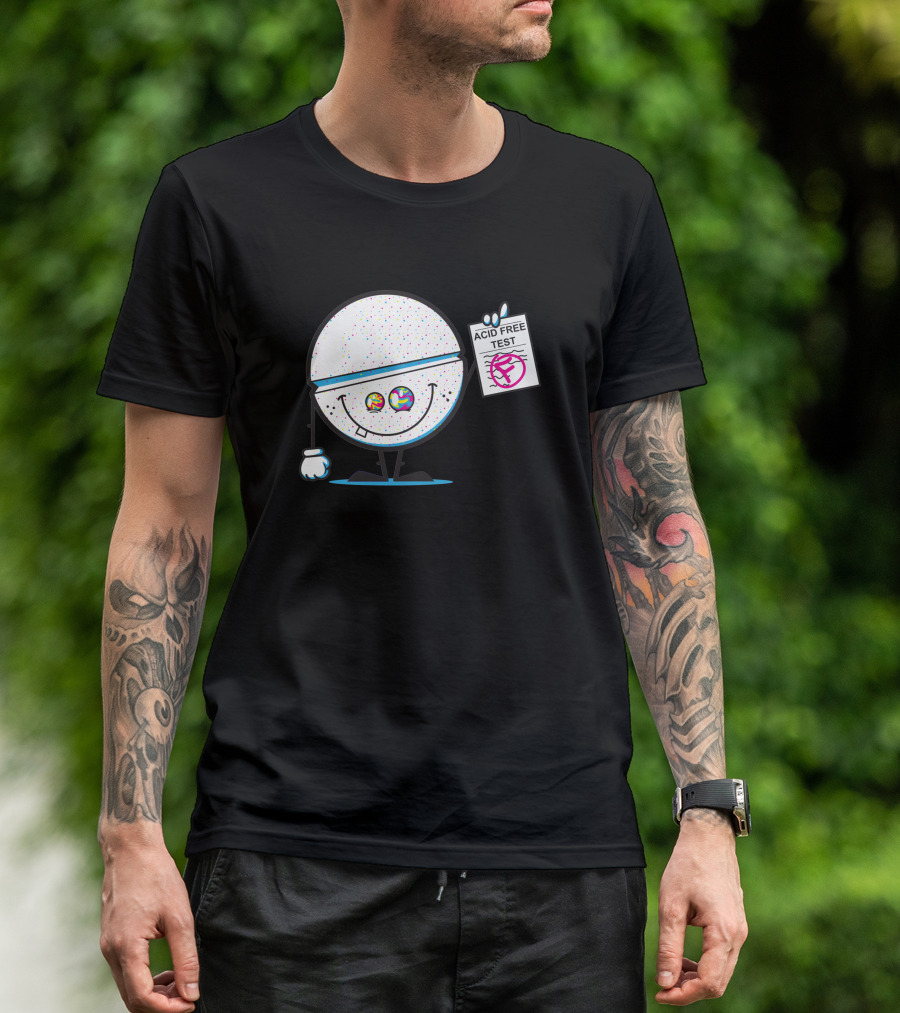 ACID FREE TEST COLORFUL SMILeY FACE 335020 T-Shirt