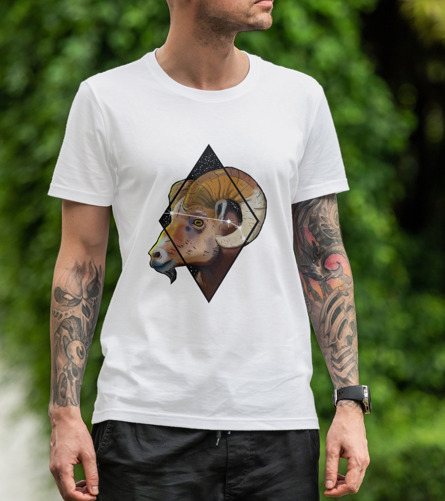 Aries Ram Starry Diamond 1041397 T-Shirt