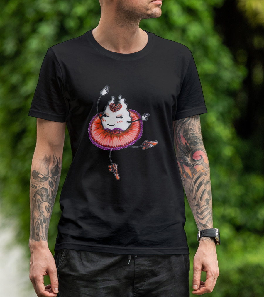 Ballerina Ghost In Red Tutu 1056645 T-Shirt