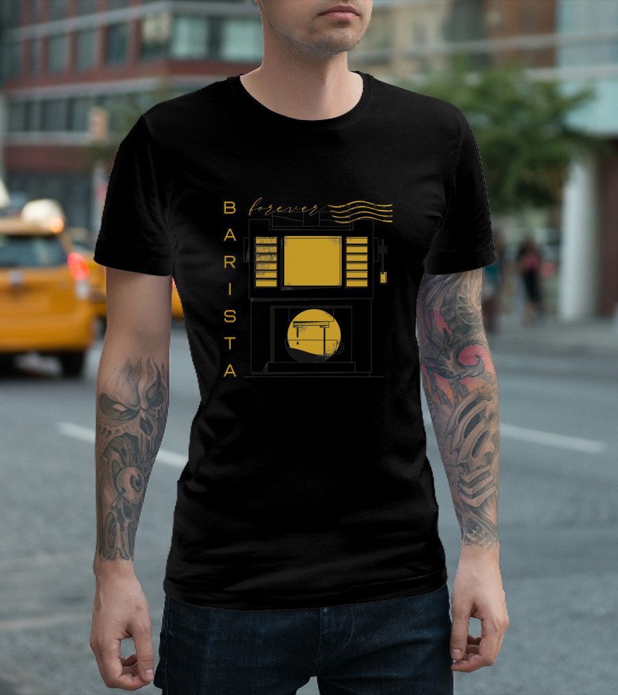 BARISTA Forever Retro Coffee Machine T-Shirt