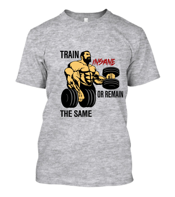 Train Insane Or Remain The Same Fitness And Bodybuilding T-Shirt