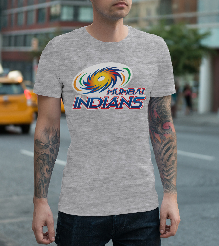 Mumbai Indians TelasoBah Logo Colorful Swirl T-Shirt
