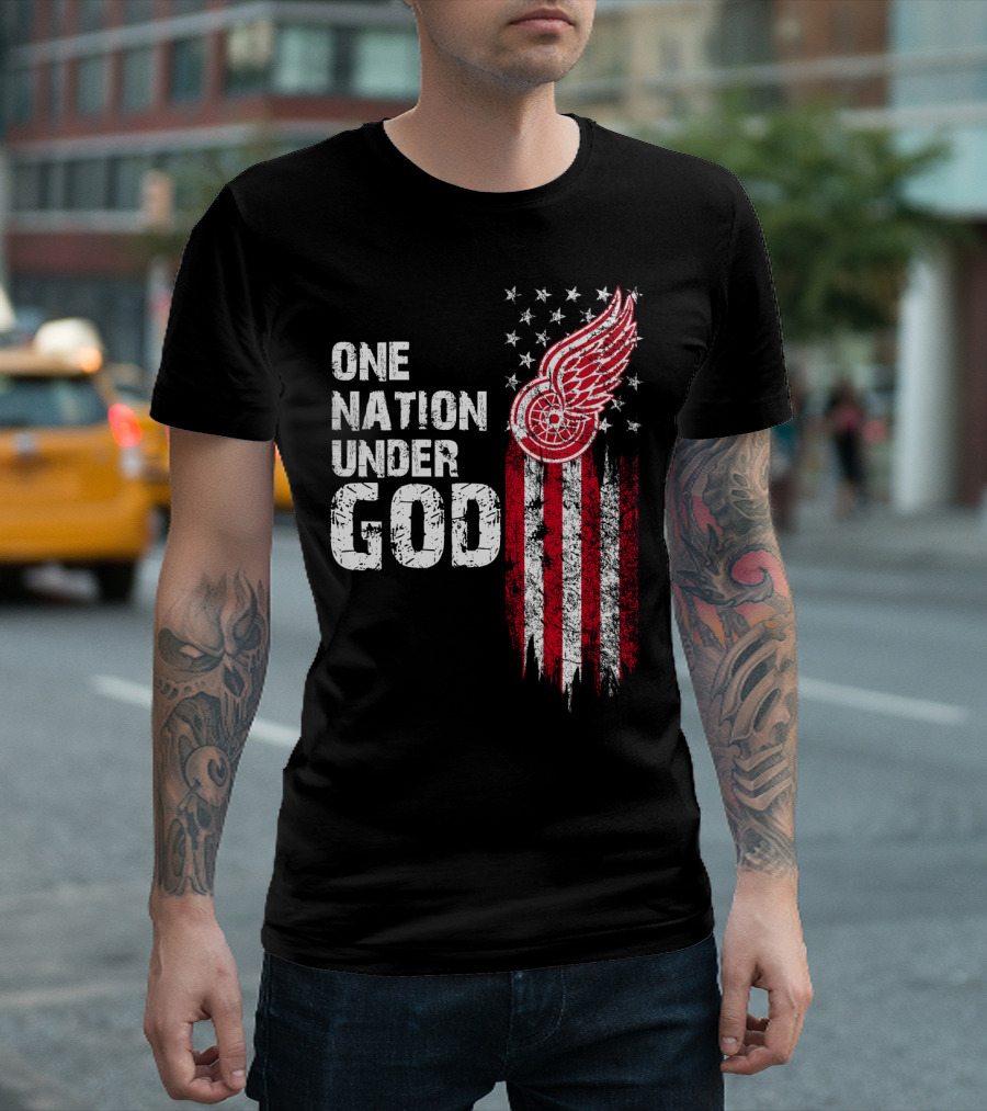 Detroit Red Wings One Nation Under God T-Shirt