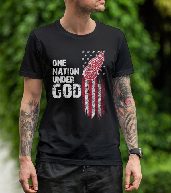Detroit Red Wings One Nation Under God T-Shirt