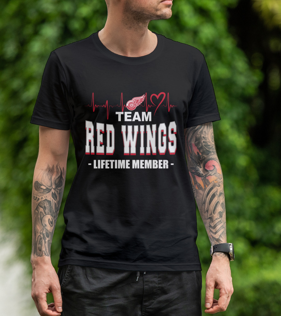 Team Red Wings Lifetime Member Detroit T-Shirt