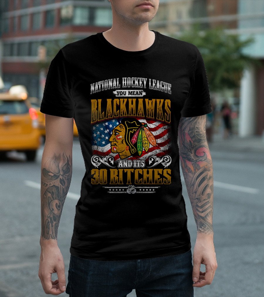 National Hockey League You Mean Blackhawks And Its 30 Bitches T-Shirt