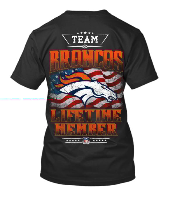Team Broncos Lifetime Member Nfl T-Shirt