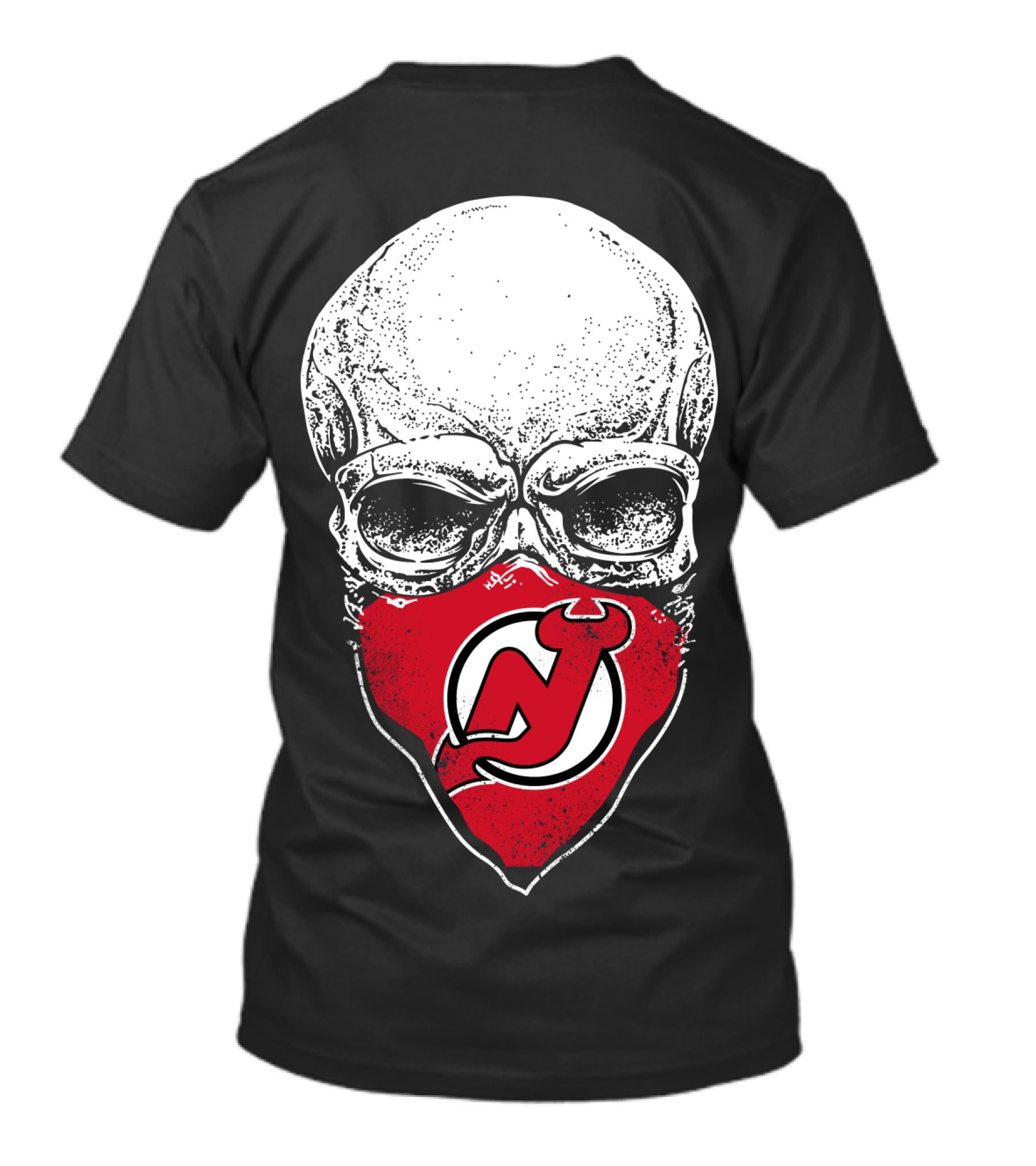 New Jersey Devils Skull Bandana T-Shirt