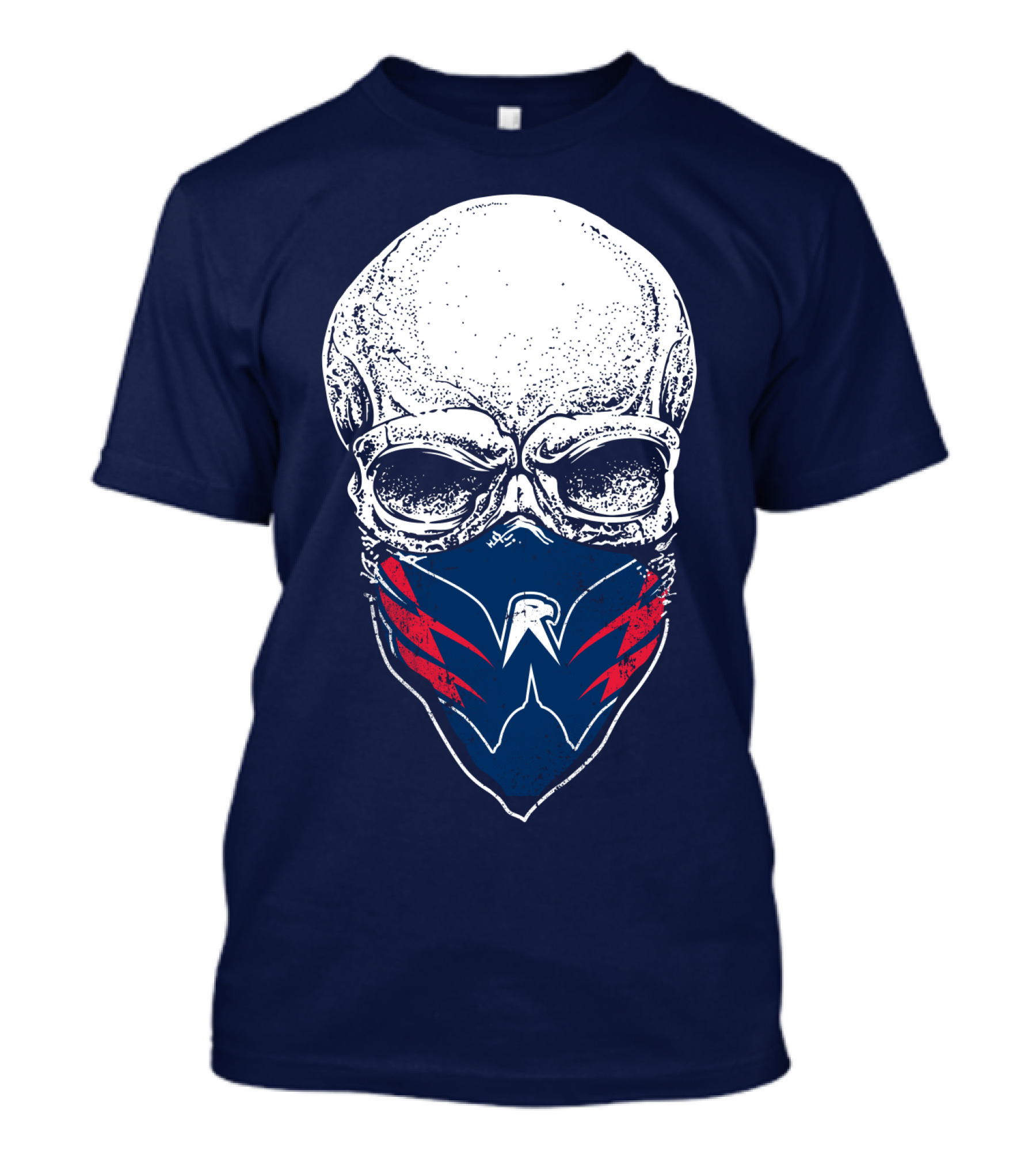 Washington Capitals Skull With Masked T-Shirt
