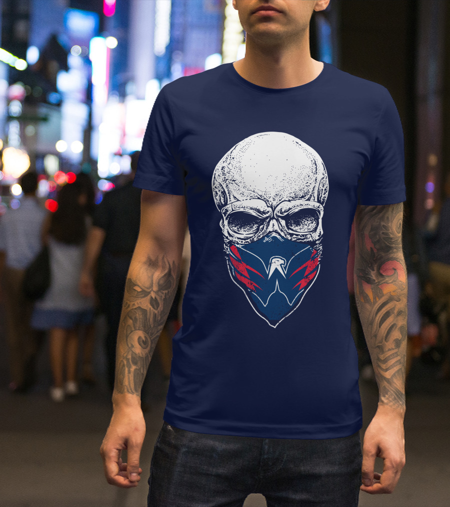 Washington Capitals Skull With Masked T-Shirt