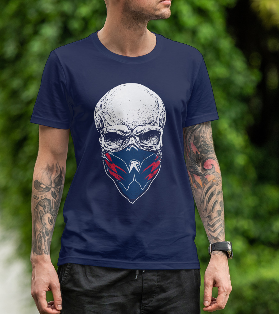 Washington Capitals Skull With Masked T-Shirt