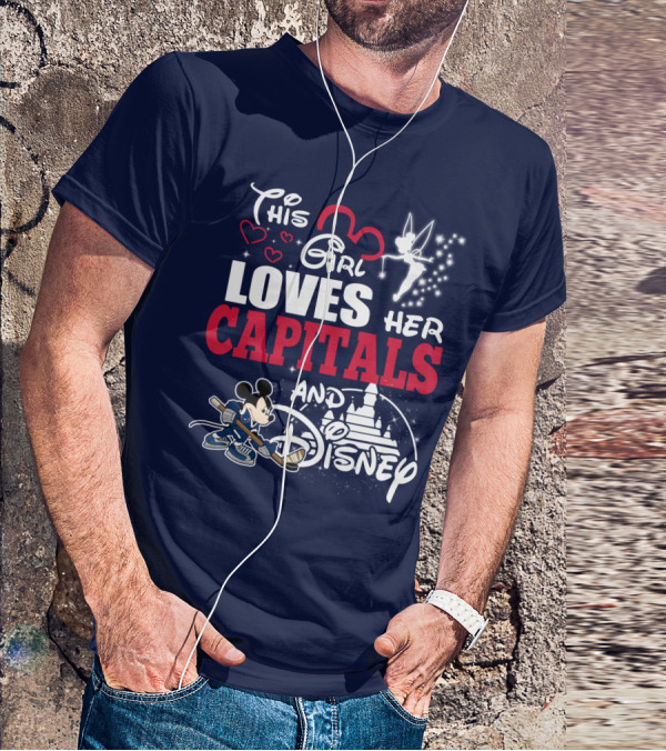 This Girl Loves Her Capitals And Disney T-Shirt