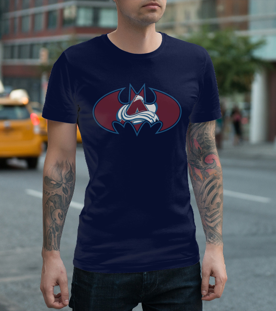 Colorado Avalanche Batman Logo Mashup T-Shirt