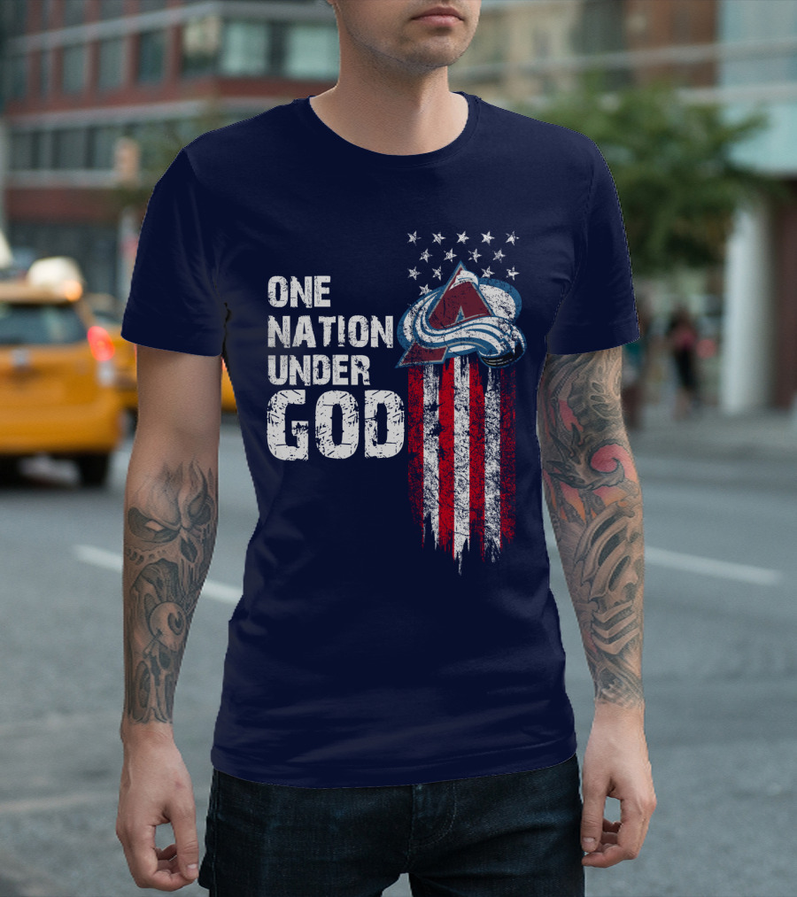 One Nation Under God Colorado Avalanche T-Shirt