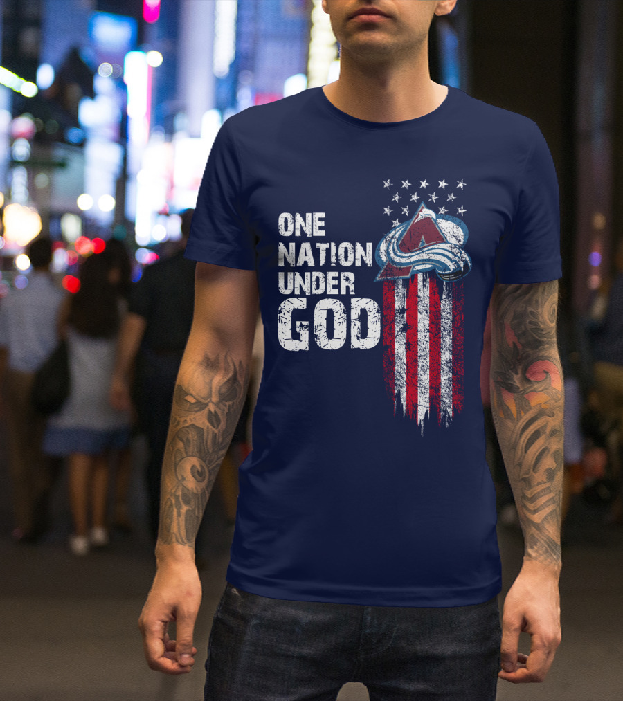One Nation Under God Colorado Avalanche T-Shirt