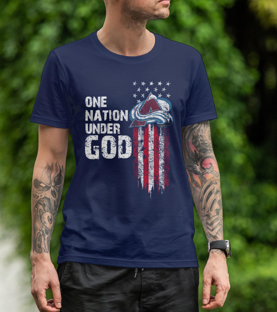 One Nation Under God Colorado Avalanche T-Shirt